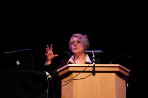 Martha Rosler at "Deschooling Society", Photo: Mark Blower